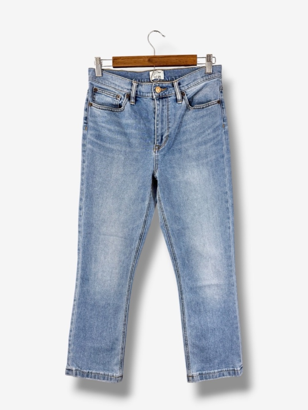 J. Crew Demi Boot Crop Jeans Size 28 Medium Wash E7696 Casual Denim Preppy